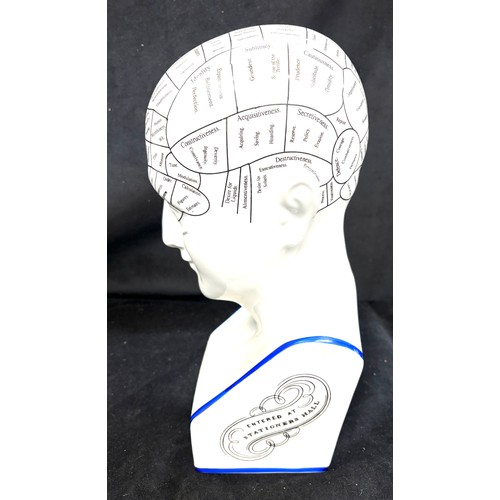 7 - Phrenology head by L N Fowler, approximate height 12.5 inches