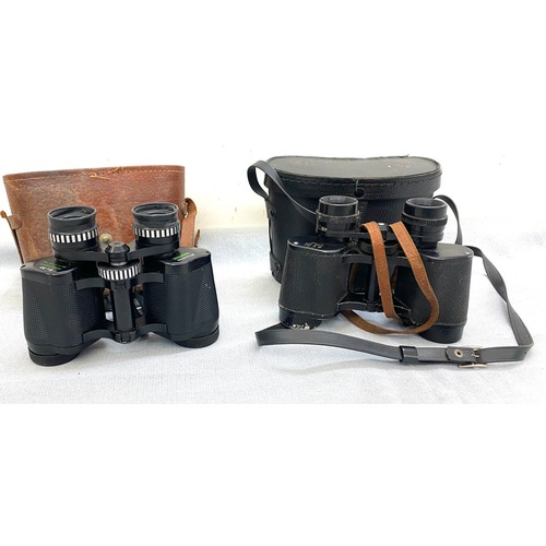 13 - Pair Prinzlux,  Zenith 8 x 30 field binoculars, both in cases, untested