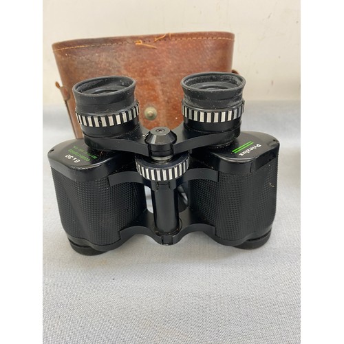 13 - Pair Prinzlux,  Zenith 8 x 30 field binoculars, both in cases, untested