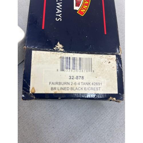 121 - Boxed Bachmann Branch-line OO  32-878: Fairburn 2-6-4 Tank 42691 BR lined black E/Crest, box has sus... 