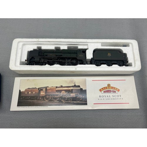 144 - Boxed Bachmann Branch-line OO  31-282: P/Boiler Scot 46151 The Royal Horse Guardsman BR Green E/Embl... 
