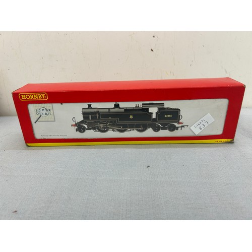 96 - Boxed Hornby R2223 BR Fowler 2-6-4T Class 4P Loco , 42355, damp damage to box