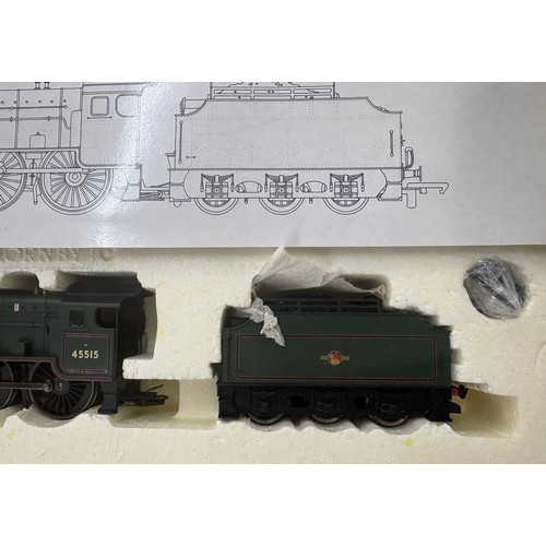 140 - Boxed Hornby R2208 BRE 4-6-0 Patriot Class 5XP loco 45515 Caernarvon, box is damp damaged
