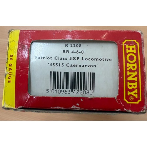 140 - Boxed Hornby R2208 BRE 4-6-0 Patriot Class 5XP loco 45515 Caernarvon, box is damp damaged