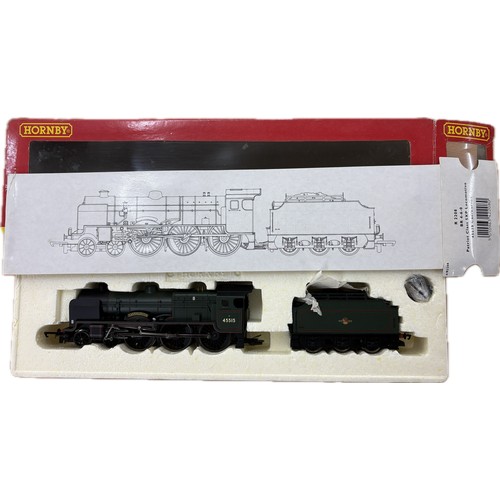 140 - Boxed Hornby R2208 BRE 4-6-0 Patriot Class 5XP loco 45515 Caernarvon, box is damp damaged