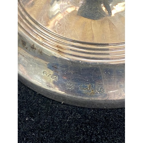 448 - Pair 1936 silver candlesticks, one other silver candlestick, tallest measures approximately 3 inches