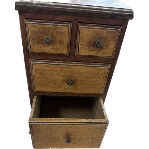 330 - Small oak chest measures approximately: