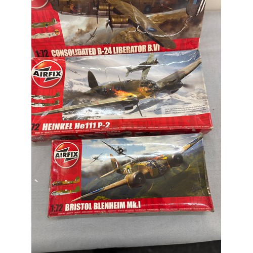 161 - Selection of 4 boxed Airfix models to include A06010 Consolidated B24 Liberator B.VI, A08020 Vickers... 