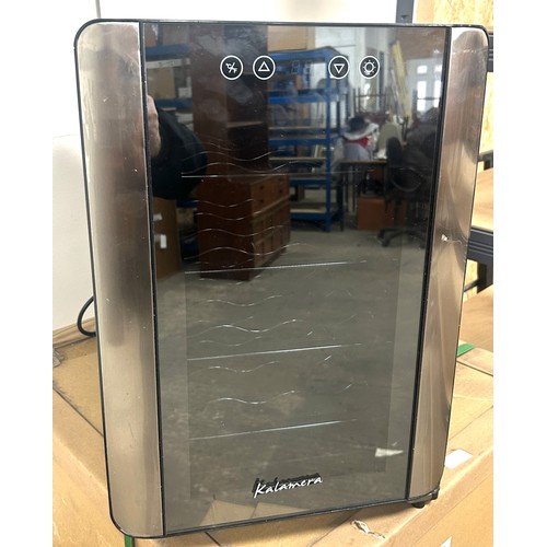 395 - Kalamera table top wine cooler, untested, measures approximately: 19 inches tall x 20 deep and 13.5 ... 
