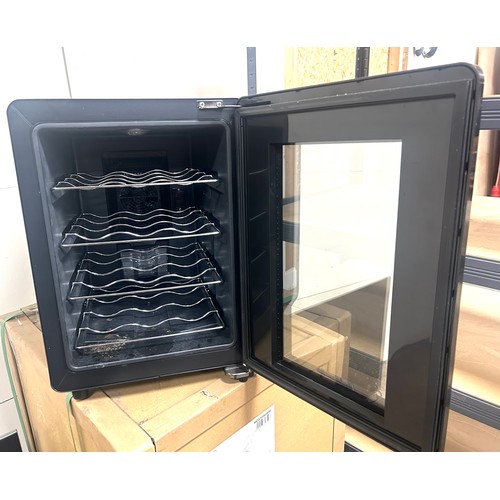 395 - Kalamera table top wine cooler, untested, measures approximately: 19 inches tall x 20 deep and 13.5 ... 