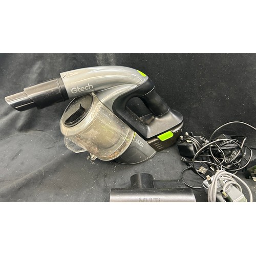 242 - Gtech rechargeable hand held hoover with accessories, all untested