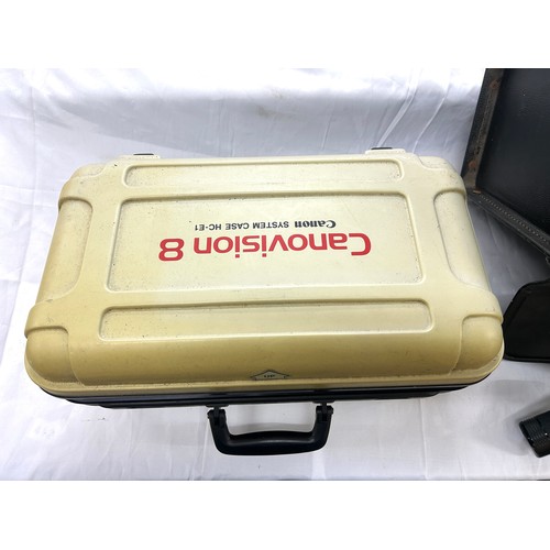 339 - Cased Ferguson Videostar, cased Canon VM E1 both with leads etc, both untested