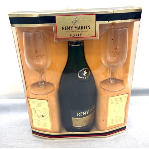 568 - Remy Martin Champagne Cognac drink set, new and sealed 70cl