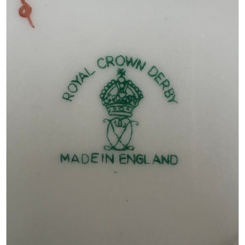 243 - Selection of Royal Crown Derby cups, saucers, cake and side plates all with the Derby  Posies patter... 