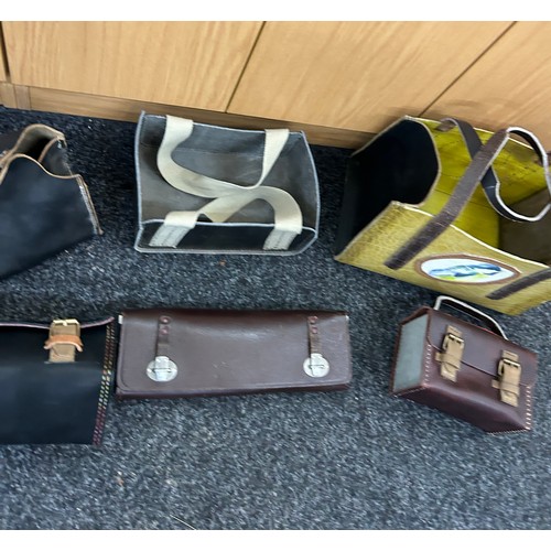 351 - Selection of assorted vintage ladies leather hand bags