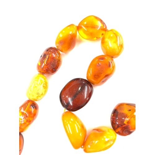 492 - Modern amber necklace