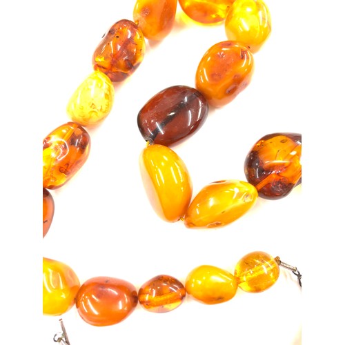 492 - Modern amber necklace