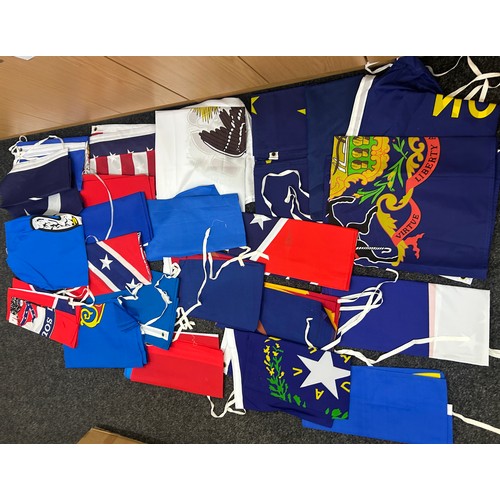 331 - Selection of 24 American state flags