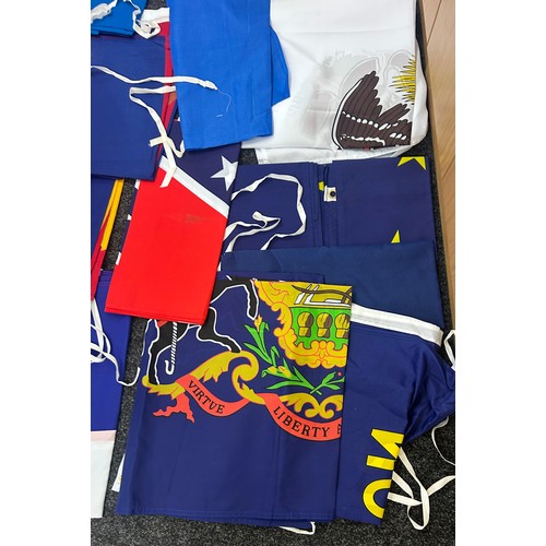 331 - Selection of 24 American state flags