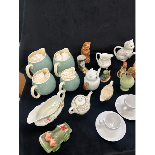 210 - Large selection of miscellaneous includes jugs, tobacco jar etc