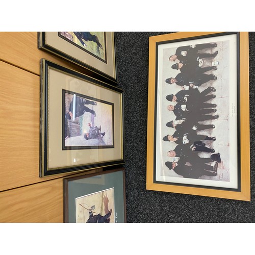 158 - Selection of prints By Lawsons woods includes nine pints of the law, Small fry etc