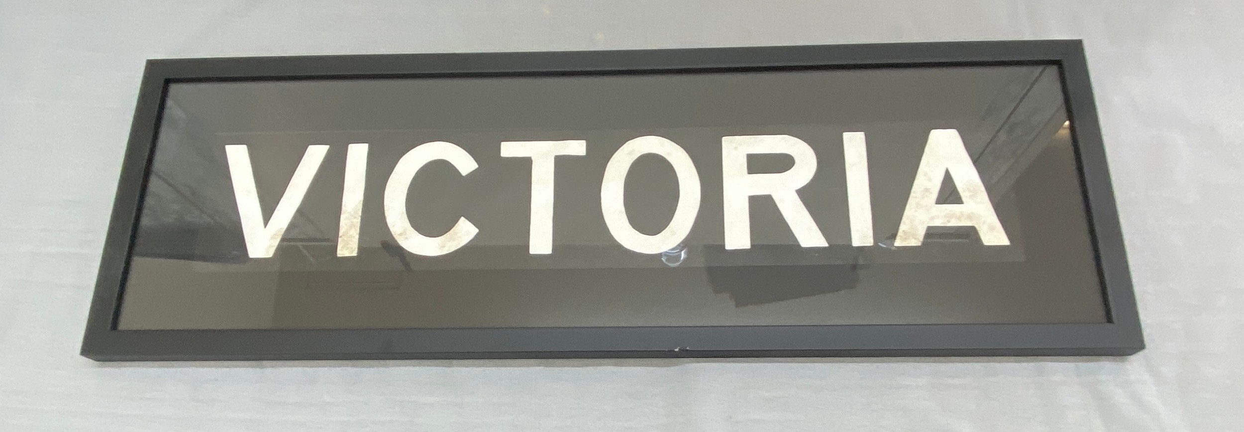 Victoria framed street sign print measures approximately 31 inches by ...