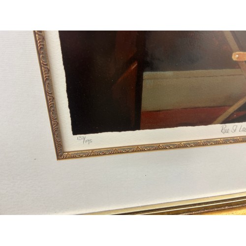 149 - Large framed limited edition Mark Spain ' Rue St Laurent' print 137/195, frame measures approximatel... 