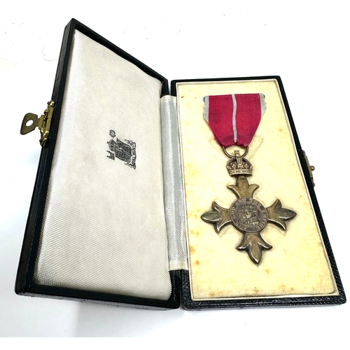 military Boxed Member of the British Empire (MBE) medal, which is part ...