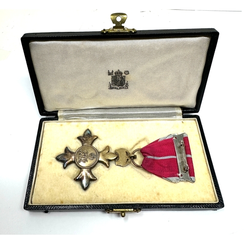 military Boxed Member of the British Empire (MBE) medal, which is part ...