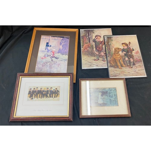 194 - Large selection of vintage and later prints includes Helen Allingham largest measures 14 inches tall... 