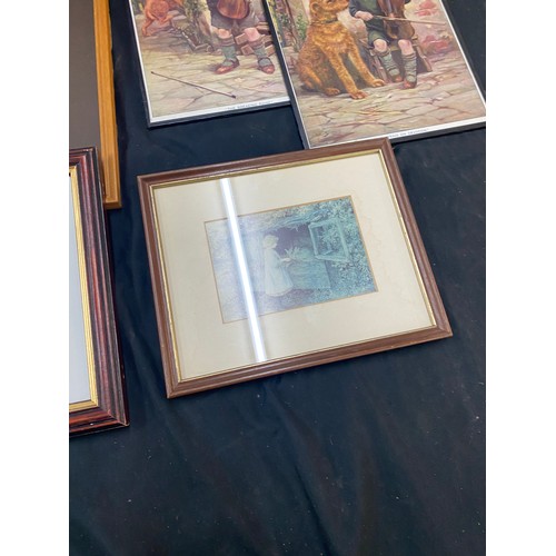 194 - Large selection of vintage and later prints includes Helen Allingham largest measures 14 inches tall... 