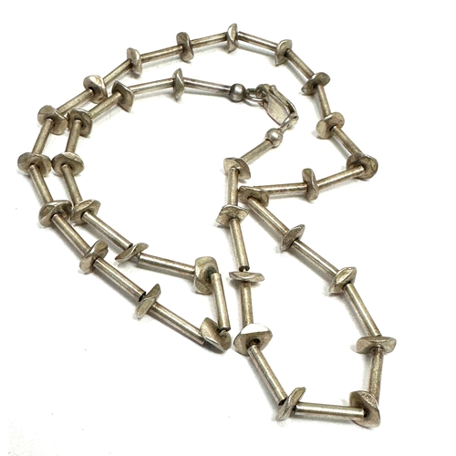 150 - Vintage silver modernist necklace weight 20g