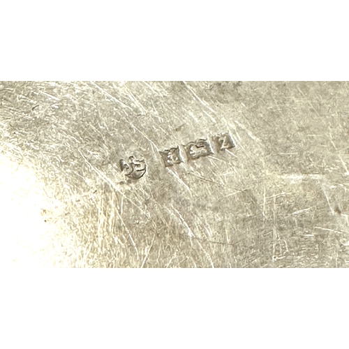 238 - Large vintage silver locket & chain locket measures approx 6cm drop weight 26g