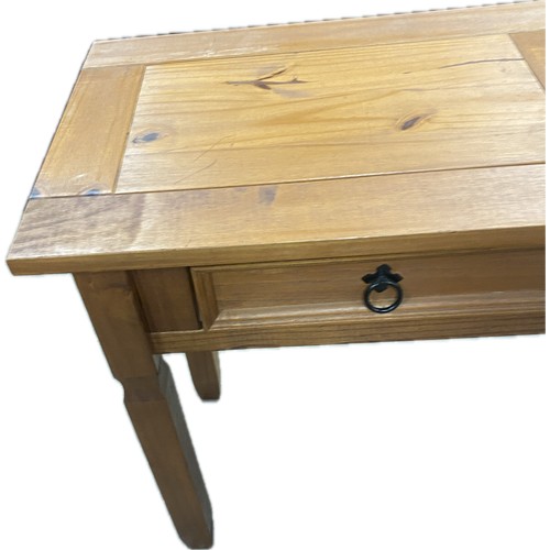 Pine 2 drawer console table measures approximately 33 inches tall 50 ...