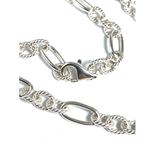 167 - Sterling Silver Paper Link Chain Necklace Weight 33g