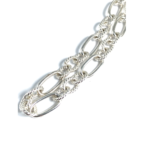 167 - Sterling Silver Paper Link Chain Necklace Weight 33g