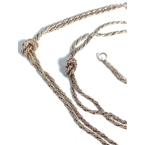 168 - Silver 925 Rope Chain Necklace Weight 15g