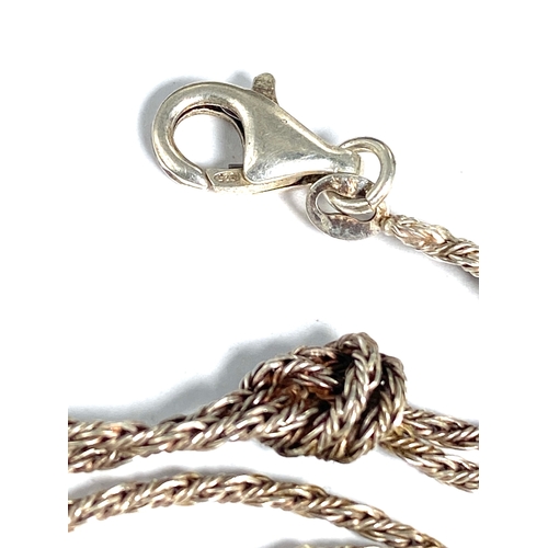 168 - Silver 925 Rope Chain Necklace Weight 15g