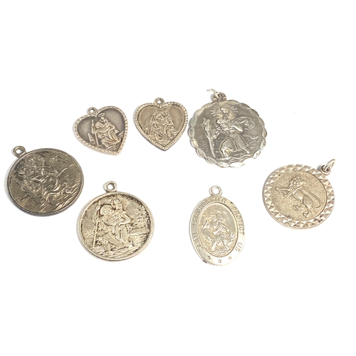 172 - Selection Of Vintage Silver Pendants Weight 24g