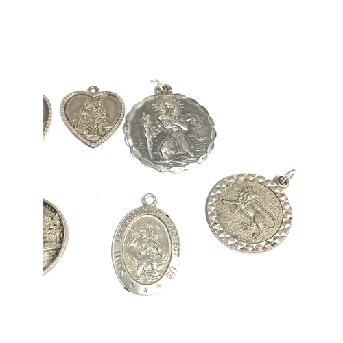 172 - Selection Of Vintage Silver Pendants Weight 24g