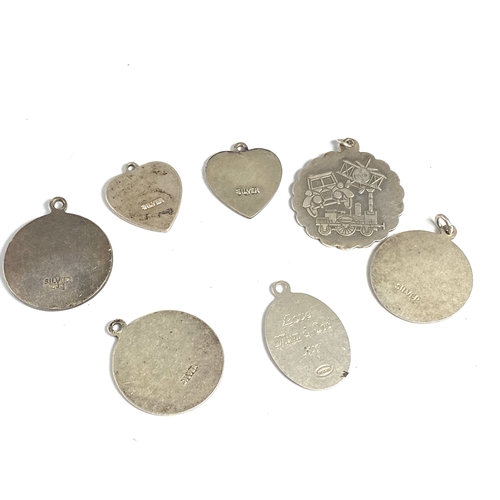 172 - Selection Of Vintage Silver Pendants Weight 24g