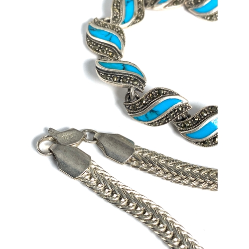 185 - Selection of three Vintage Silver Bracelets Weight 41g