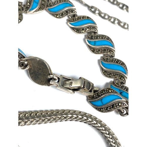 185 - Selection of three Vintage Silver Bracelets Weight 41g