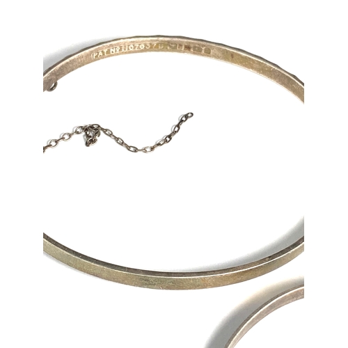 Selection of Three Vintage Silver Bangles Weight 22g