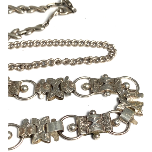 202 - Selection of three Silver vintage decorative Bracelets Weight 33g