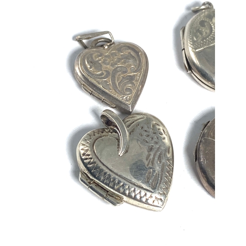 205 - Selection of 6 Vintage Silver Lockets Weight 23g
