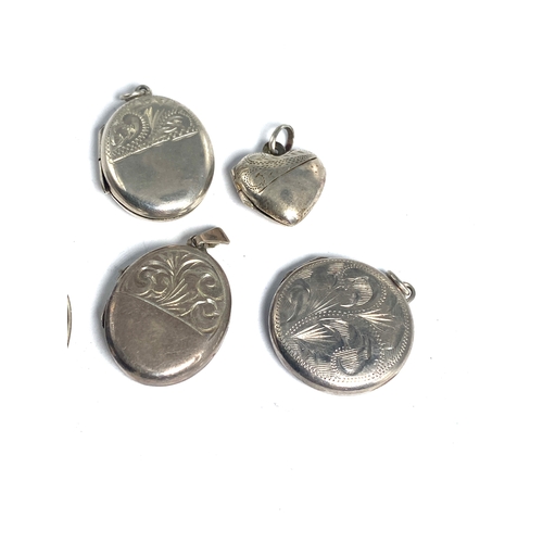 205 - Selection of 6 Vintage Silver Lockets Weight 23g
