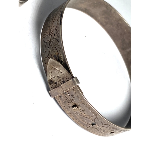 209 - Selection of Two Vintage Silver Bracelets inc Buckle Bracelet Weight 28g