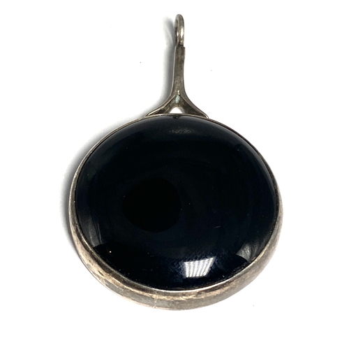 212 - Selection of Natural Stones Silver Pendants inc  labradorite Weight 85g