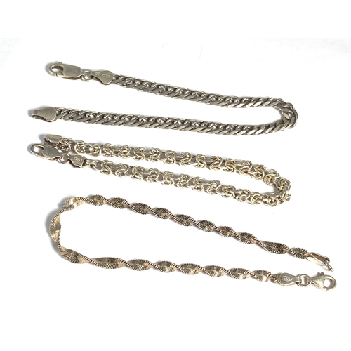 213 - Selection of Four Vintage Silver Bracelets Weight 37g